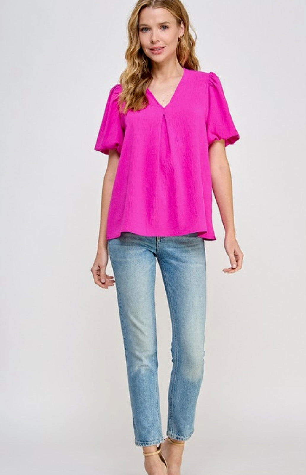 Carrie Fuchsia Top