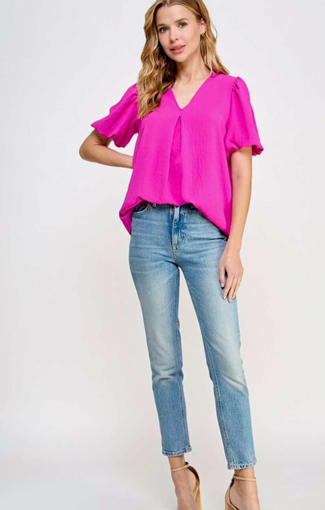 Carrie Fuchsia Top