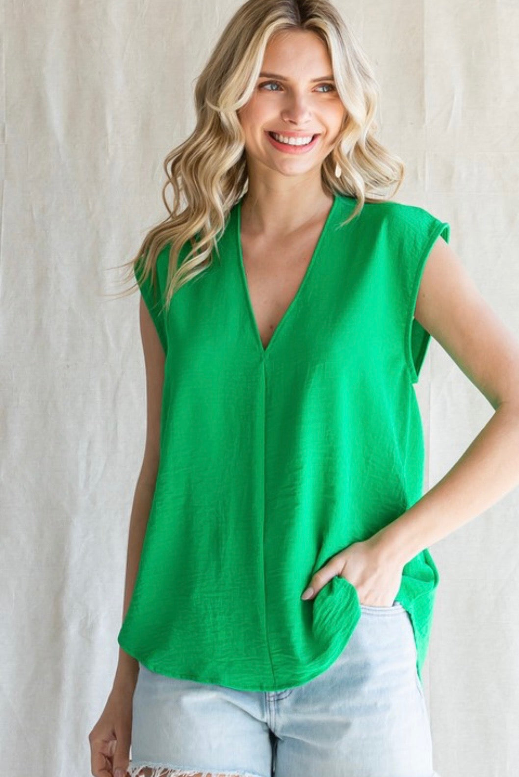 Camilla Green Top