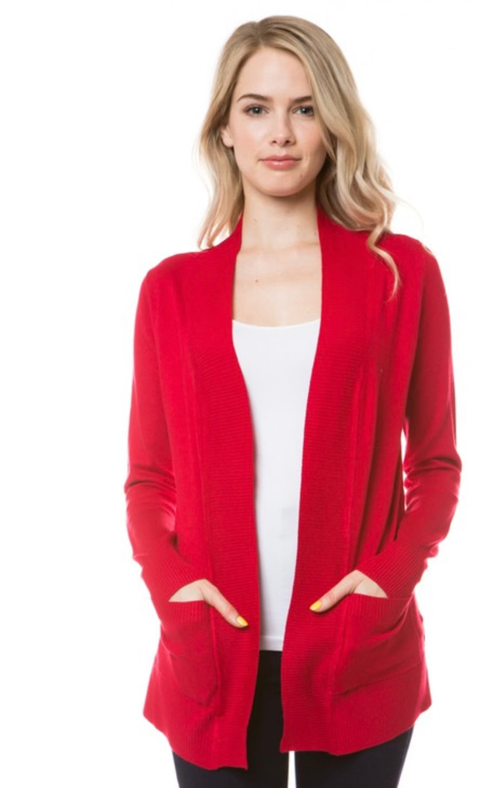 Soft Red Cardigan