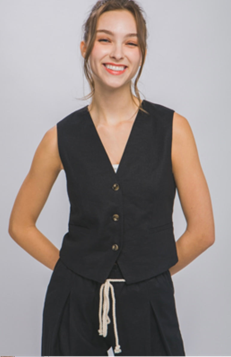 Zuri Black Vest