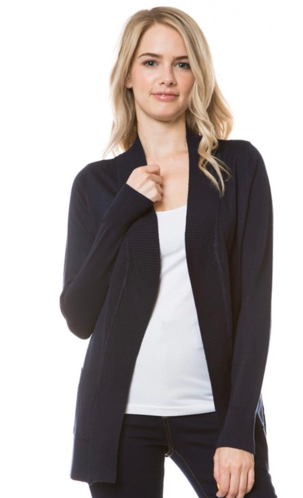 Soft Navy Cardigan