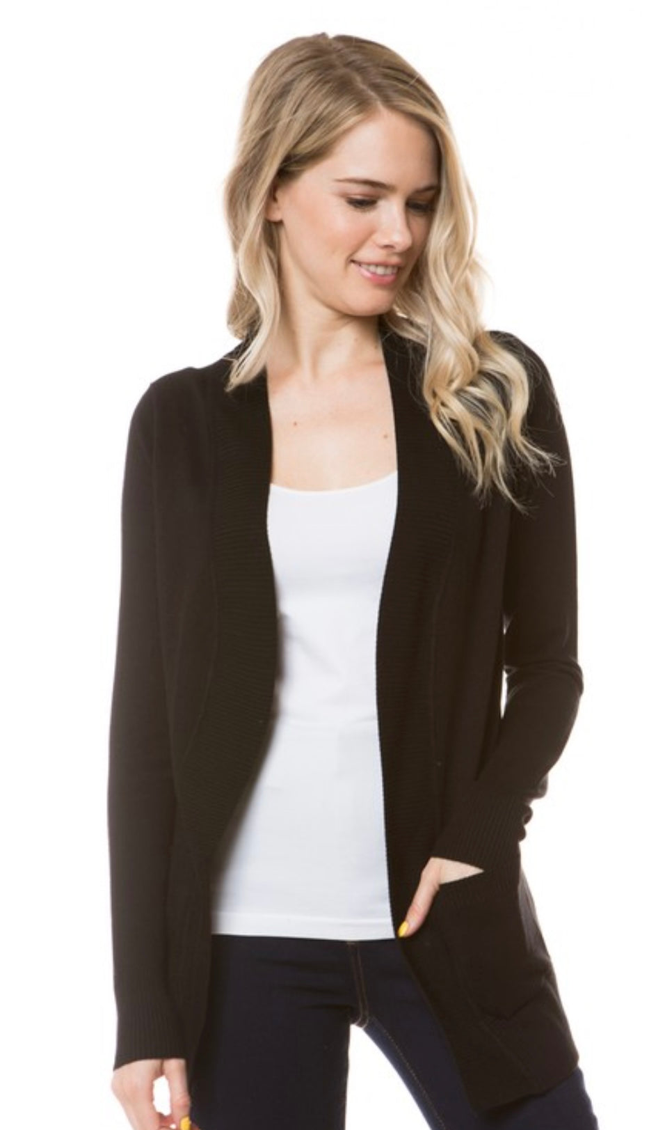 Soft Black Cardigan